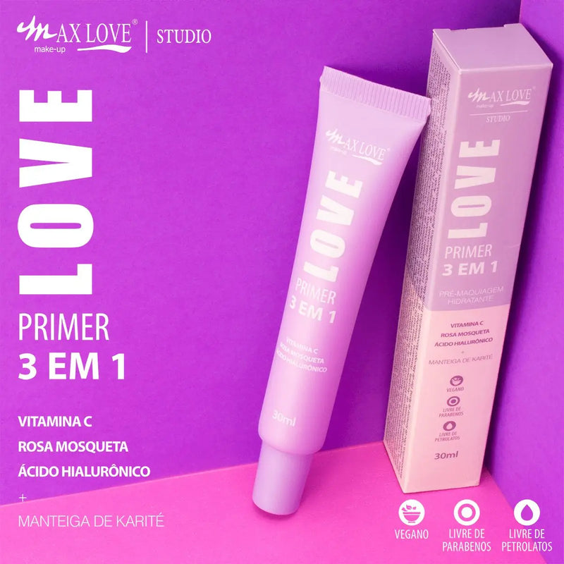 Primer facial Vegano Max Love 3 em 1